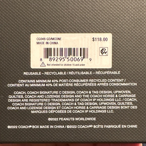 Coach x Peanuts Snoopy Red and White Earrings - Picture 5 of 6